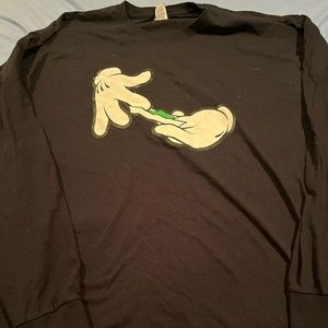 Roll Up Long Sleeve Shirt Black Size XXL